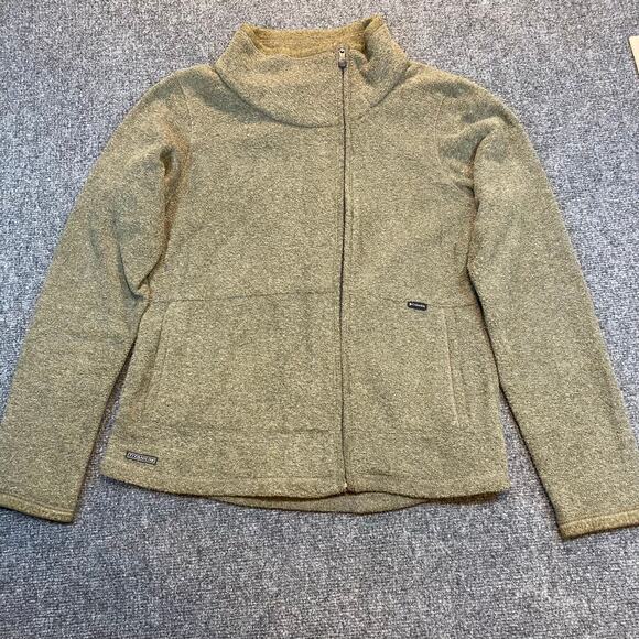 Columbia Jackets & Blazers - Columbia Titanium Women's Size Medium Fleece Green Field Jacket Zip Up High Neck